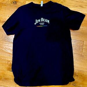 Simple Black Tee with Jim Beam on the front